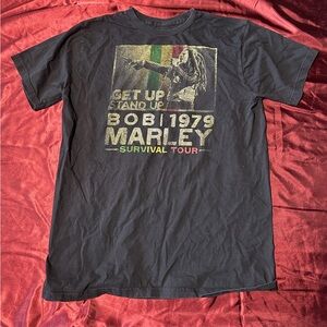 Zion Rootswear Bob Marley 1979 Tour Tee - Black